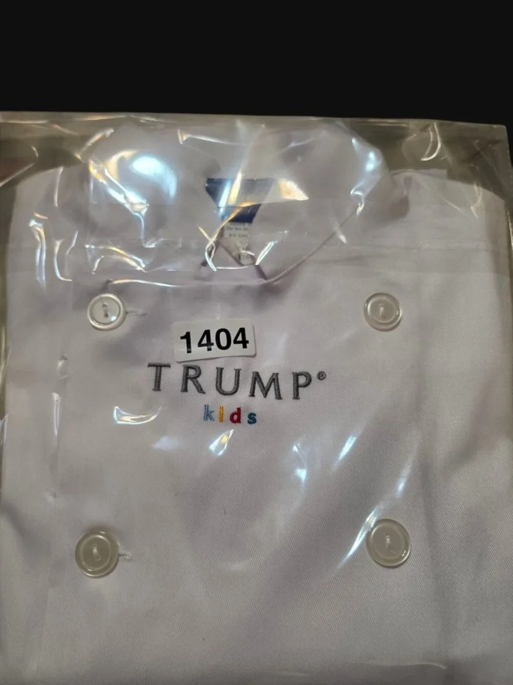 Vtg Trump Kids Hotel Chef Coat Jacket Child Size KM KNG Hospitality Memorabilia